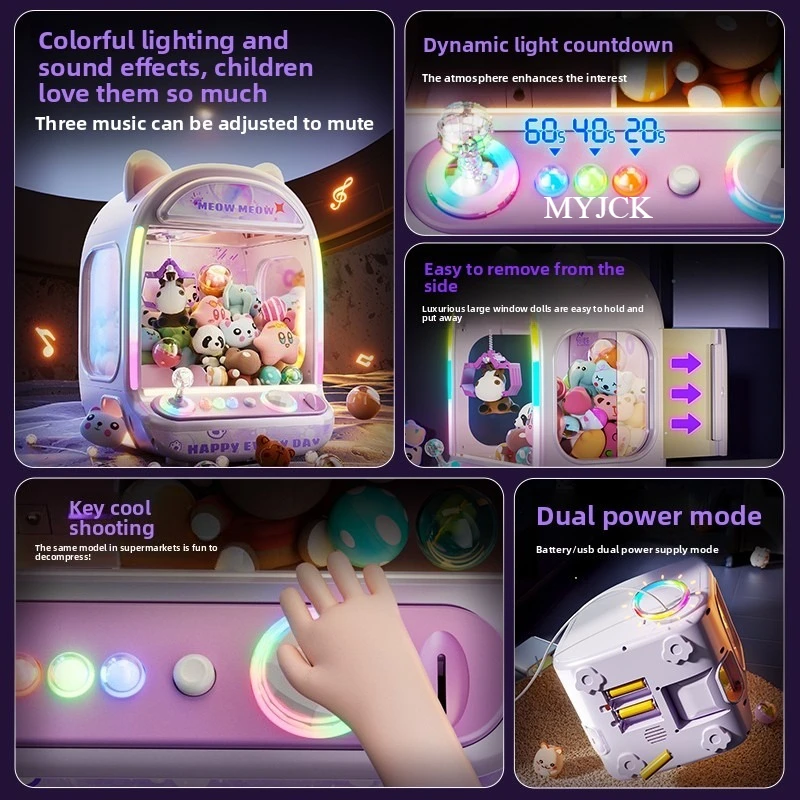 DIY Purple Automatic Doll Mach - огляд і ціна Coin Pusher Machine